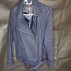 Navy Blue Banana Republic Mid-Pea Coat